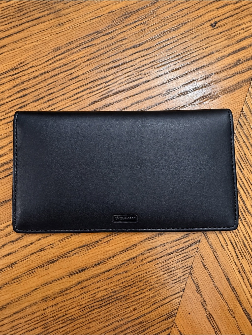 Coach Black Checkbook Cover